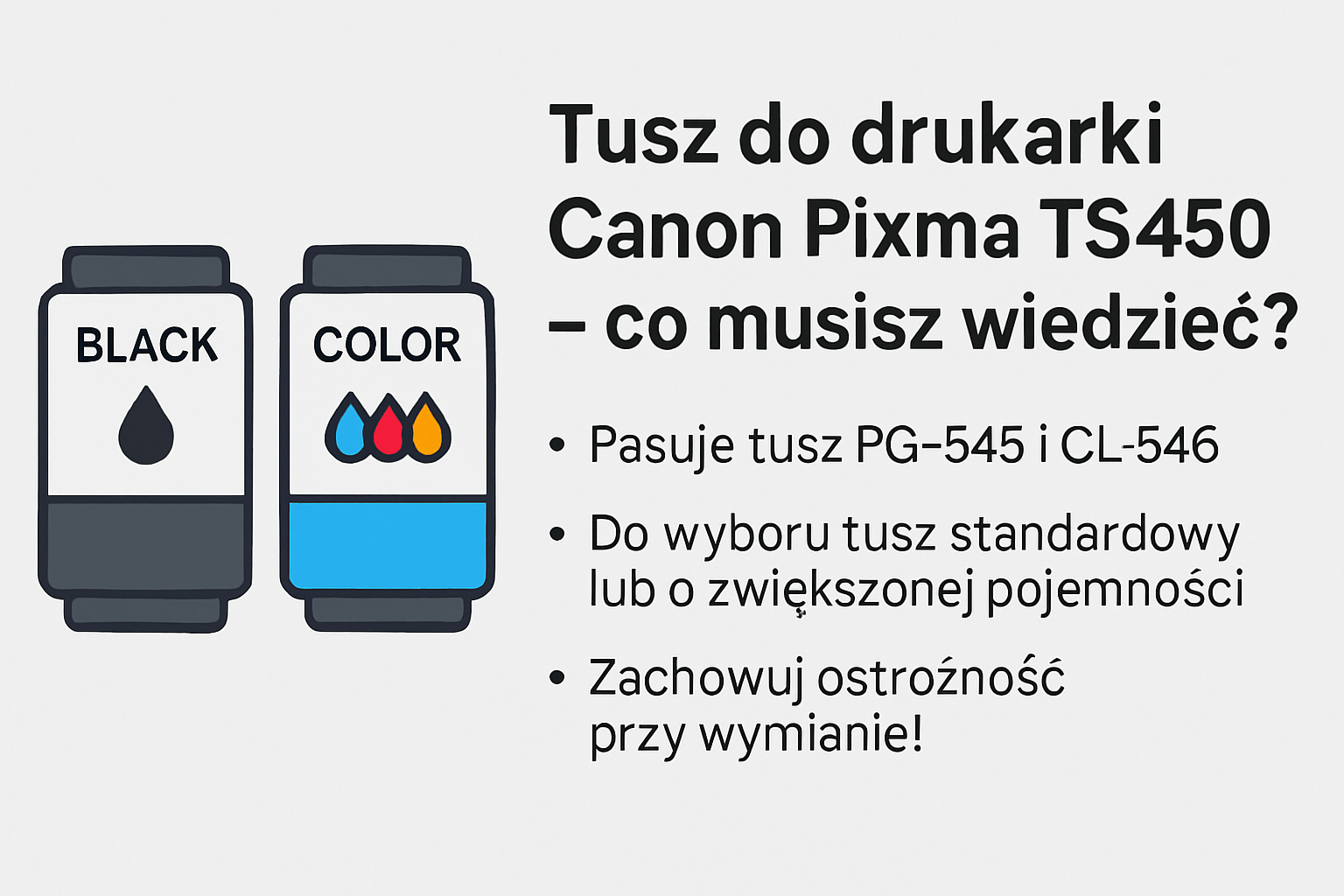tusz do drukarki canon pixma ts3450