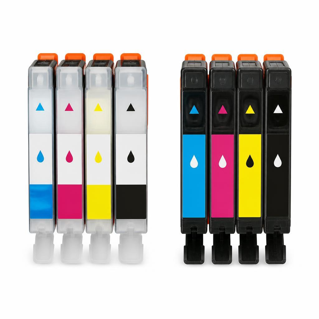 Tusze Canon GI-490 CMYK - zamienniki i oryginalne, rozwiązanie dla Twojej drukarki