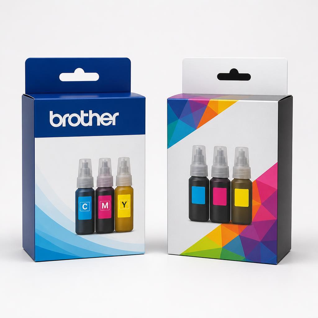 Porównanie tuszów: Brother BT-5000 CMY - zamienniki versus oryginalne